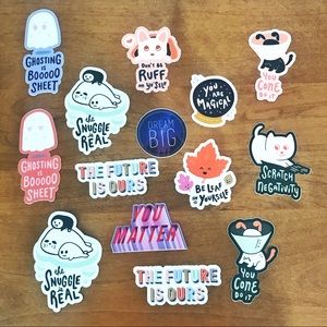 Motivational stickers (14 pack)
